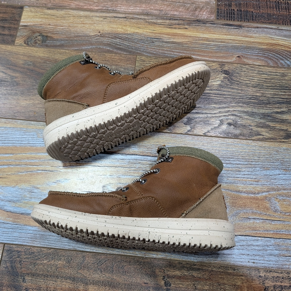 Hey Dude Mens Bradley Cognac Boots Size 6 - Picture 3 of 7